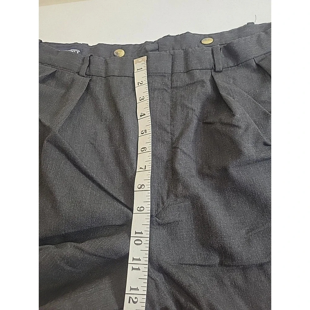 Lands' End Black Straight Leg Wool Career Casual‎ Dress Pants Mens Size 34 Long